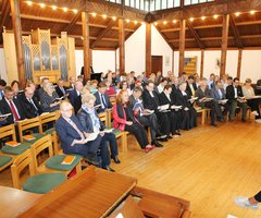 Gottesdienst in der Kapelle des Ev. Jugendheimes Blockhaus Ahlhorn.