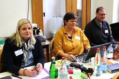 Synodenbüro (v.l.n.r.): Elke Helms, Elisabeth Terhaag und Dirk Ihnen