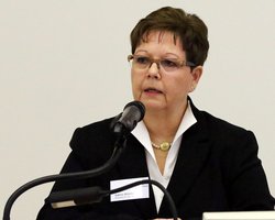 Synodenpräsidentin Sabine Blütchen